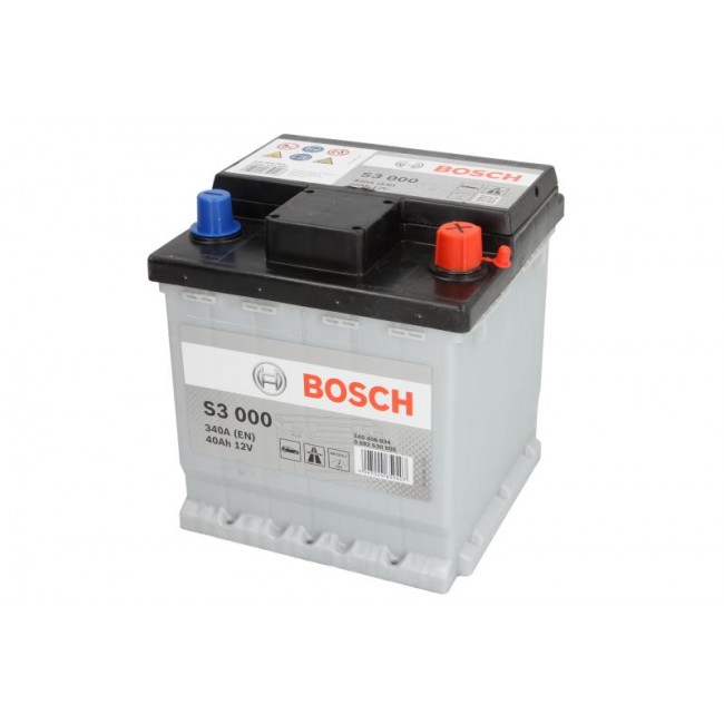 Μπαταρία BOSCH 12V 40Ah/340A S3 (R+ 1) 175x175x190 ||0 092 S30 000|| Μπαταρία BOSCH 12V 40Ah/340A S3 (R+ 1) 175x175x190 ||0 092 S30 000||