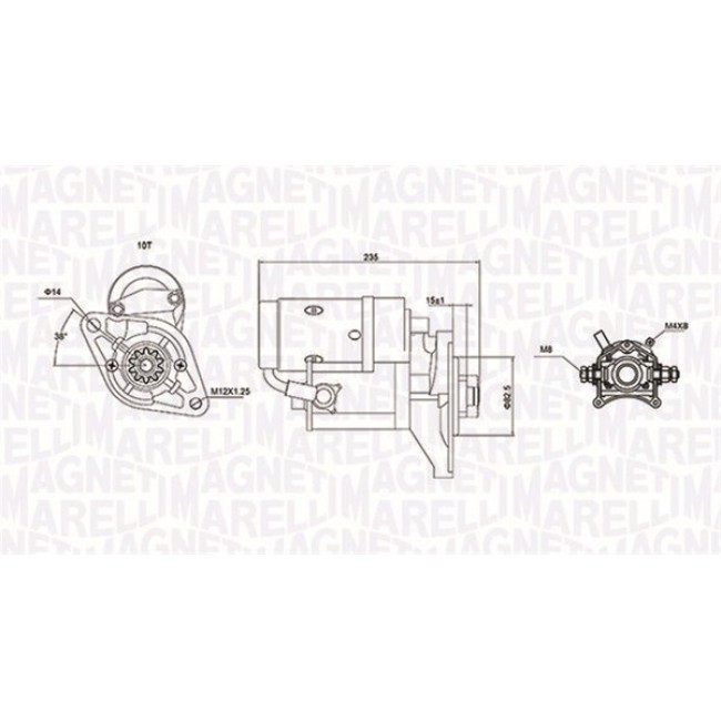 Μίζα TOYOTA DYNA 150, HIACE IV, HILUX V, HILUX VI, LAND CRUISER 2.4/2.4D/3.0D 08.89-07.05