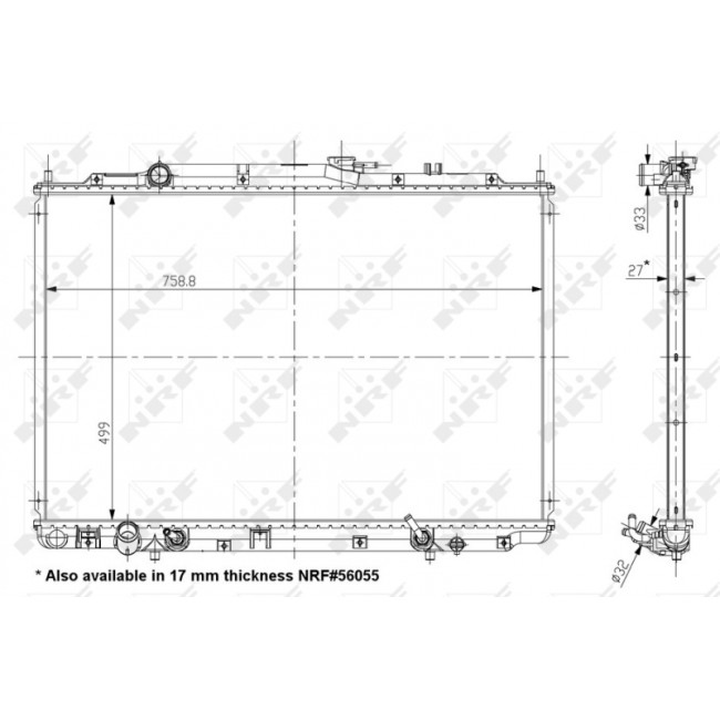 Ψυγείο νερού/εξαρτήματα ACURA MDX 3.5 03.01-12.05