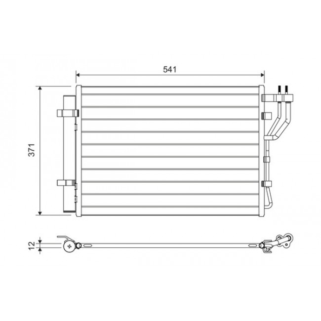 Συμπυκνωτής HYUNDAI IX20; KIA VENGA 1.4-1.6LPG 02.10-