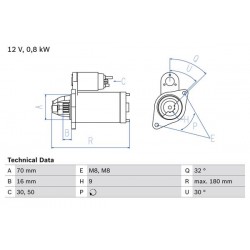 Μίζα  SMART CABRIO, CITY-COUPE, CROSSBLADE, FORTWO, ROADSTER 0.6/0.7 07.98-02.07