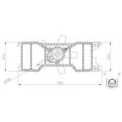 Βεντιλατέρ FORD FIESTA V, FUSION; MAZDA 2 1.25-1.6 11.01-12.12