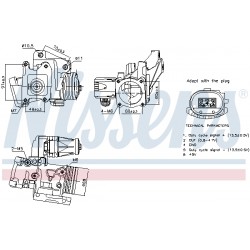 Βαλβίδα AGR VOLVO C30, C70 II, S40 II, S60 II, S80 II, V40, V50, V60 I, V70 III, V70 III/KOMBI, XC60 I, XC70 II 2.0D/2.4D/2.4DH 03.06-07.18