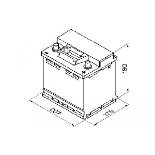 Μπαταρία BOSCH 12V 45Ah/400A S3 (R+ 1) 207x175x190  ||0 092 S30 020||