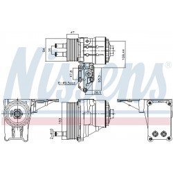 Ψυγείο λαδιού  FORD TRANSIT; LAND ROVER DEFENDER 2.4D 01.00-02.16