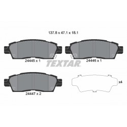 Σετ τακακιών φρένων, δίσκος φρένου  BUICK ENCLAVE; CHEVROLET SSR, TRAILBLAZER; GMC ACADIA, ENVOY; ISUZU ASCENDER; SAAB 9-7X 3.6-6.0 09.01-