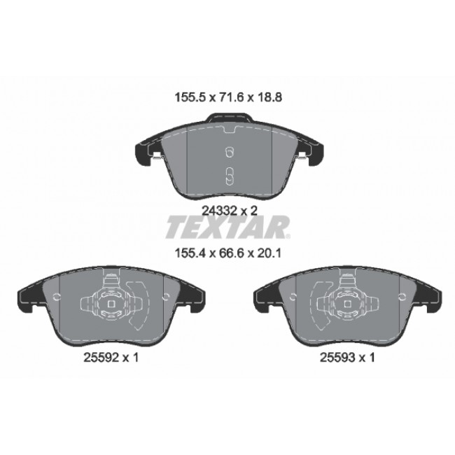 Σετ τακακιών φρένων, δίσκος φρένου FORD MONDEO V 1.0-2.5 09.12- Σετ τακακιών φρένων, δίσκος φρένου FORD MONDEO V 1.0-2.5 09.12-