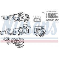 Βαλβίδα AGR VOLVO C30, S40 II, V50; FORD FOCUS C-MAX, FOCUS II 1.6D 10.03-12.12