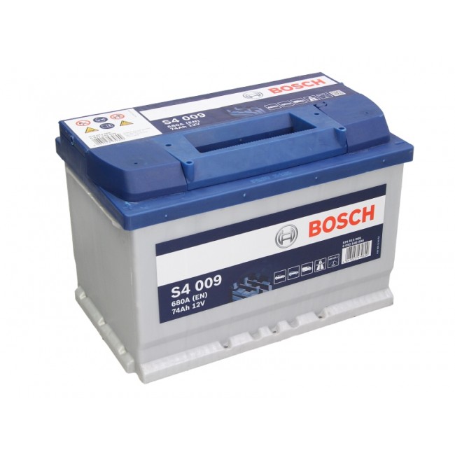 Μπαταρία BOSCH 12V 74Ah/680A S4 (L+ 1) 278x175x190 ||0 092 S40 090||