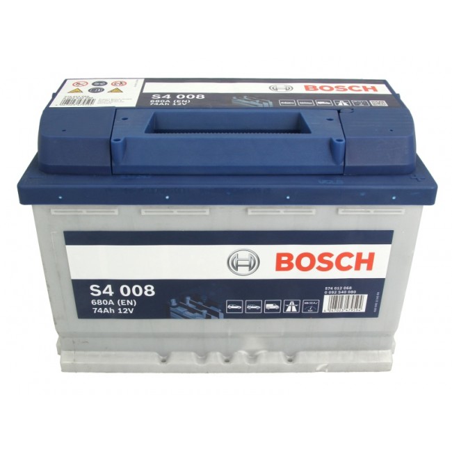 Μπαταρία BOSCH 12V 74Ah/680A S4 (R+ 1) 278x175x190 ||0 092 S40 080||