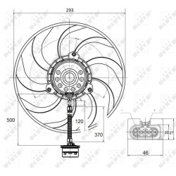 Βεντιλατέρ SEAT CORDOBA, IBIZA III; SKODA FABIA I, FABIA I PRAKTIK; VW FOX, POLO, POLO IV 1.2-1.9D 08.99-04.12