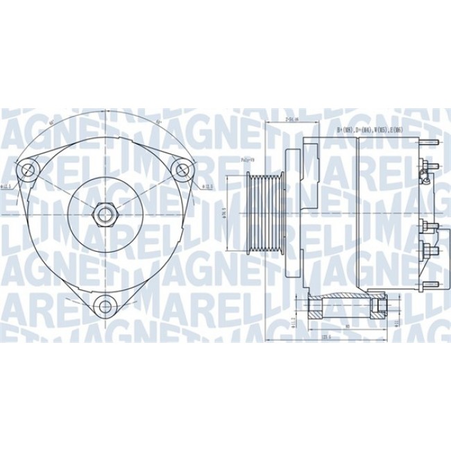 Δυναμό MERCEDES ACTROS, ACTROS MP2 / MP3 11.9D/15.9D 04.96-