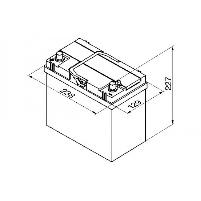 Μπαταρία BOSCH 12V 45Ah/330A S4 (L+ 1) 238x129x227 ||0 092 S40 230||