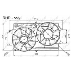 Βεντιλατέρ FORD FOCUS I 1.4-2.0 08.98-03.05