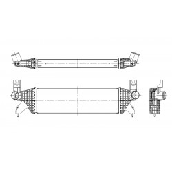 Ψυγείο αέρα υπερπλήρωσης SUZUKI SX4 S-CROSS, VITARA 1.0/1.4/1.6D 08.13-