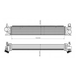 Ψυγείο αέρα υπερπλήρωσης  CITROEN JUMPER II; FIAT DUCATO; PEUGEOT BOXER 2.0D-3.0D 04.06-