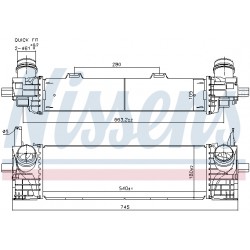 Ψυγείο αέρα υπερπλήρωσης  BMW X3 (G01, F97), X4 (G02, F98) 2.0-3.0DH 08.17-