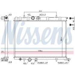 Ψυγείο νερού/εξαρτήματα CITROEN BERLINGO, BERLINGO MULTISPACE, BERLINGO/MINIVAN, C4, C4 I, XSARA, XSARA PICASSO; PEUGEOT 2008 I, 206, 206+, 307, 308 I 1.1-Electric 06.96-