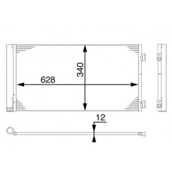 Συμπυκνωτής σύστ. κλιματισμού MINI (F55), (F57), (R56), (R57), (R58), (R59), CLUBMAN (R55), CLUBVAN (R55) 1.4-2.0D 09.06-