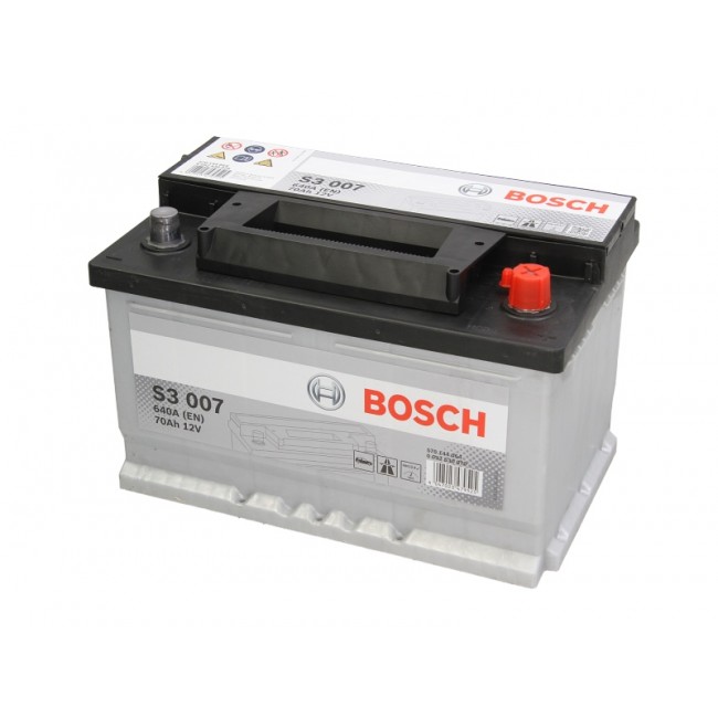 Μπαταρία BOSCH 12V 70Ah/640A S3 (R+ 1) 278x175x175  ||0 092 S30 070||