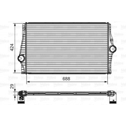 Ψυγείο αέρα υπερπλήρωσης VOLVO XC90 I 2.4D 10.02-12.14