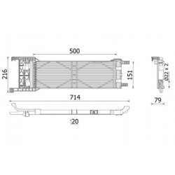 Ψυγείο λαδιού ALFA ROMEO GIULIA, STELVIO 2.0/2.2D/2.9 10.15-