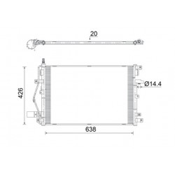 Συμπυκνωτής σύστ. κλιματισμού VOLVO XC90 I 2.4D-4.4 06.02-12.14