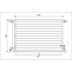 Συμπυκνωτής AUDI A6 ALLROAD C8, A7, A8 D5, Q7, Q8; VW TOUAREG 2.0-4.0H 01.15-