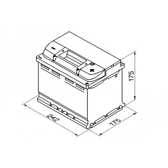 Μπαταρία BOSCH 12V 60Ah/540A S4 (R+ 1) 242x175x175  ||0 092 S40 040||