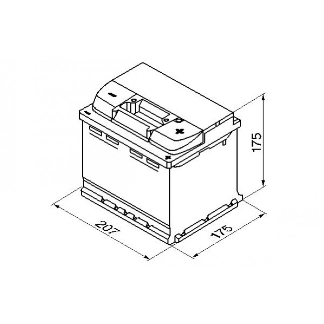 Μπαταρία BOSCH 12V 44Ah/440A S4 (R+ 1) 207x175x175 B13 ||0 092 S40 010||