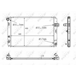 Ψυγείο νερού/εξαρτήματα TOYOTA YARIS, YARIS/HATCHBACK 1.5H 03.12-