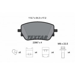 Σετ τακακιών φρένων, δίσκος φρένου  MERCEDES A (V177), A (W177), B SPORTS TOURER (W247), CLA (C118), CLA SHOOTING BRAKE (X118), EQA (H243), EQB (X243), GLA (H247), GLB (X247) 1.3-Electric 03.