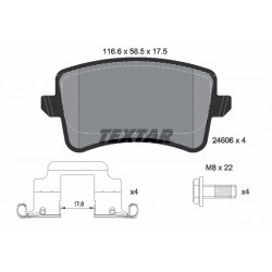 Σετ τακακιών φρένων, δίσκος φρένου AUDI A4 ALLROAD B8, A4 B8, A5, Q5 1.8-3.2 06.07-05.17