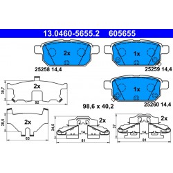 Σετ τακακιών φρένων, δίσκος φρένου  SUZUKI S-CROSS, SWIFT IV, SWIFT V, SX4 S-CROSS, VITARA 1.0-1.6D 10.10-