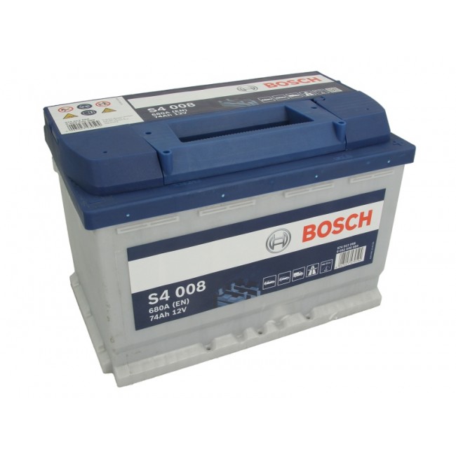 Μπαταρία BOSCH 12V 74Ah/680A S4 (R+ 1) 278x175x190 ||0 092 S40 080||