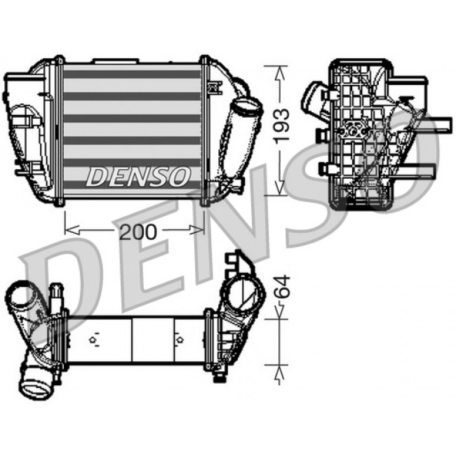 Ψυγείο αέρα υπερπλήρωσης AUDI A4 B6 2.5D 11.00-12.05