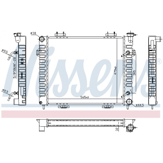 Ψυγείο νερού/εξαρτήματα JEEP GRAND CHEROKEE I 5.2/5.9 01.92-04.99