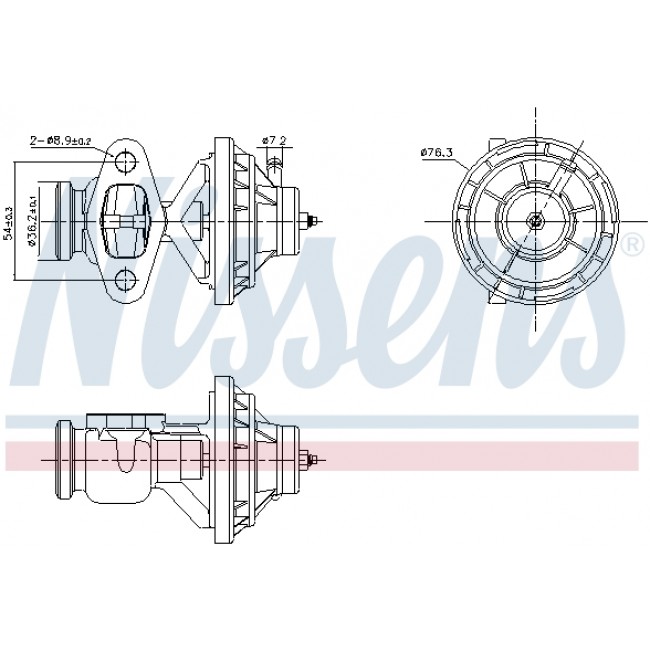 Βαλβίδα AGR VW CADDY III, CADDY III/MINIVAN, GOLF V 2.0D 01.04-08.10