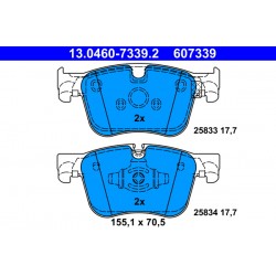 Σετ τακακιών φρένων, δίσκος φρένου  DS DS 7; CITROEN BERLINGO, BERLINGO/MINIVAN, C4 GRAND PICASSO II, C4 PICASSO II, C4 SPACETOURER, C5 AIRCROSS, GRAND C4 SPACETOURER 1.2-Electric 02.13-