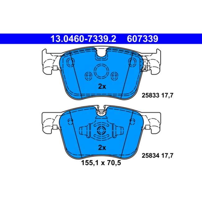 Σετ τακακιών φρένων, δίσκος φρένου DS DS 7; CITROEN BERLINGO, BERLINGO/MINIVAN, C4 GRAND PICASSO II, C4 PICASSO II, C4 SPACETOURER, C5 AIRCROSS, GRAND C4 SPACETOURER 1.2-Electric 02.13- Σετ τακακιών φρένων, δίσκος φρένου DS DS 7; CITROEN BERLINGO, BERLINGO/MINIVAN, C4 GRAND PICASSO II, C4 PICASSO II, C4 SPACETOURER, C5 AIRCROSS, GRAND C4 SPACETOURER 1.2-Electric 02.13-