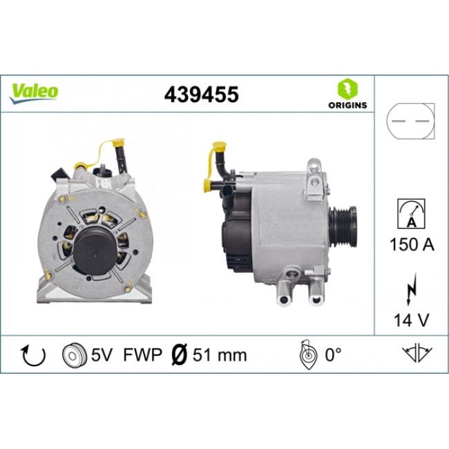 Δυναμό MERCEDES A (W168), A (W169), VANEO (414) 1.7D/2.0D 07.98-06.12