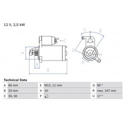 Μίζα AUDI A4 ALLROAD B8, A4 B8, A5, A6 ALLROAD C7, A6 C7, A7, A8 D4, Q5; PORSCHE MACAN 2.0H-6.3 11.08-09.18