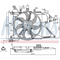 Βεντιλατέρ OPEL COMBO TOUR, COMBO/MINIVAN, CORSA C 1.0-1.8 09.00-