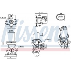 Βαλβίδα AGR HYUNDAI H-1, H-1 / STAREX; KIA SORENTO I 2.5D 06.97-12.11