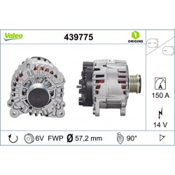 Δυναμό AUDI A4 ALLROAD B8, A4 B8, A5, Q5 2.7D/3.0D 06.07-05.17