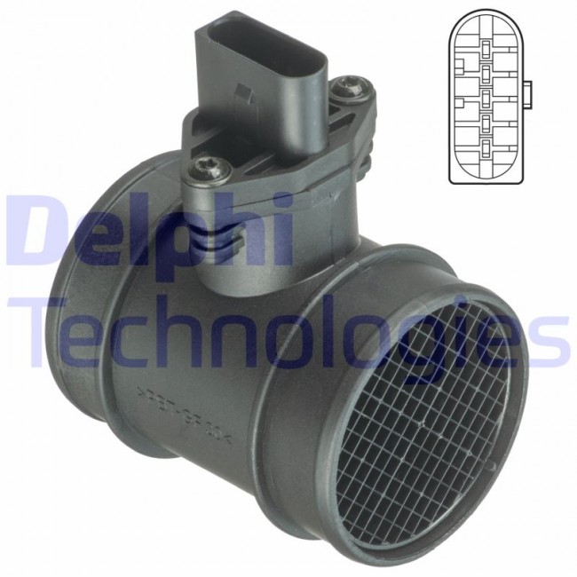 Μετρητής μάζας αέρα  AUDI A2, A4 B5; SEAT LEON, TOLEDO II; VW GOLF IV, SHARAN 1.2D-2.5D 09.97-03.10