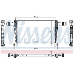 Ψυγείο αέρα υπερπλήρωσης AUDI Q7, Q8; VW TOUAREG 3.0D/3.0DH 11.17-