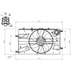 Βεντιλατέρ CHEVROLET CRUZE, ORLANDO; OPEL ASTRA J, ASTRA J GTC, CASCADA, INSIGNIA A, INSIGNIA A COUNTRY, ZAFIRA C 1.3D-2.0D 05.09-