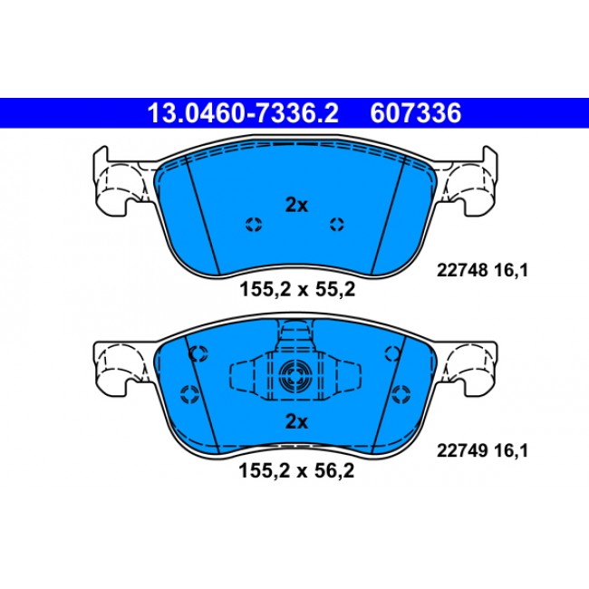 Σετ τακακιών φρένων, δίσκος φρένου FORD FIESTA VII 1.0-1.5D 05.17- Σετ τακακιών φρένων, δίσκος φρένου FORD FIESTA VII 1.0-1.5D 05.17-
