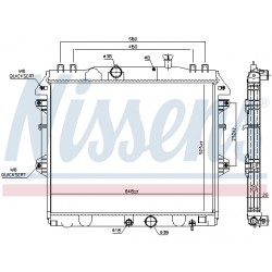 Ψυγείο νερού/εξαρτήματα TOYOTA HILUX VII 2.5D/3.0D 11.04-09.15